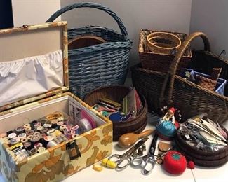 Sewing Lot and Baskets