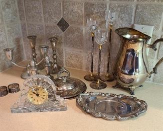 Sterling Silver Silver Plate and Croatia Clock