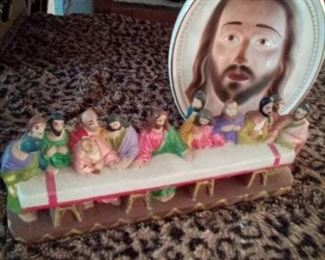 Last super table top decor with Jesus wall mount