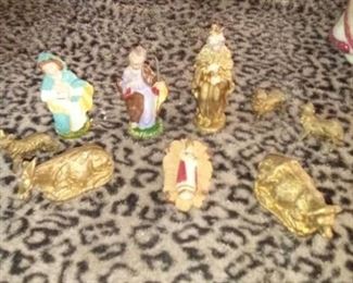 Baby Jesus in the manger figurines