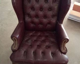 Leather High Back Chair