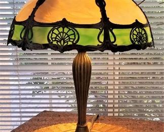 Antique lamp in the style of Tiffany. 