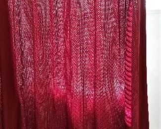 Shower curtain and hooks for sale.