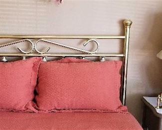 Bed and linens for sale.