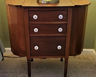 Sewing antique side table. 