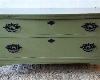 2 drawer vintage low dresser. Great for TV or hallway or end of bed or...