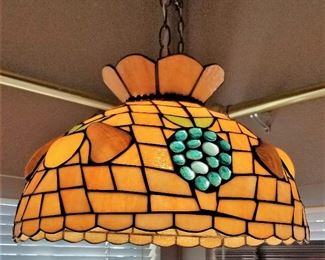 Stained glass hanging light