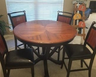 Pub style table and chairs