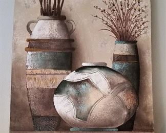Southwest pottery art canvas
