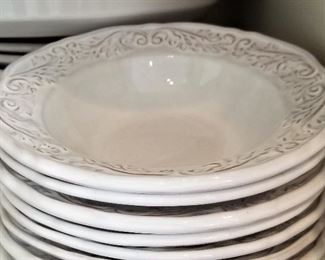 Beautiful neutral white dishes