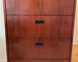 Beautiful large wood file cabinet. Pristine condition!