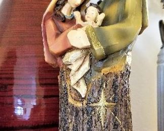 Striking nativity sculpture