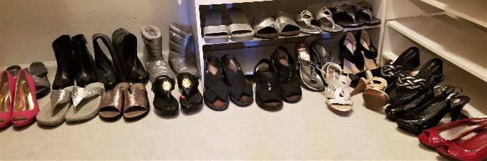Lots of shoes from size 6 to 9