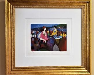 Itzchak Tarkay was an Israeli painter known for his Post-Impressionist portraits done in watercolor and acrylic. Influenced by the work of both Henri Matisse and Henri de Toulouse-Lautrec, Tarkay's expressive, use of color lent a dream-like quality to his serigraphs, prints, and paintings.