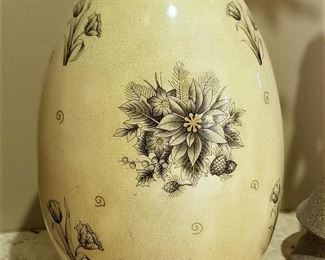 Very large decorative egg.