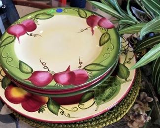 Pretty dishes for sale too. We have a whole kitchen full of great dishes and kitchen items.