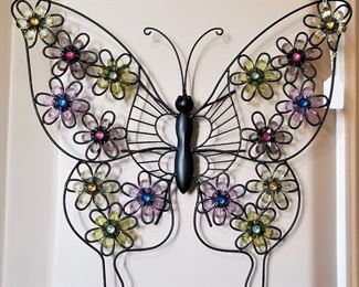 Metal butterfly.