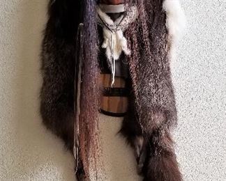 Another exquisite Native American face with headdress.