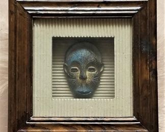 Monkey mask art decor.