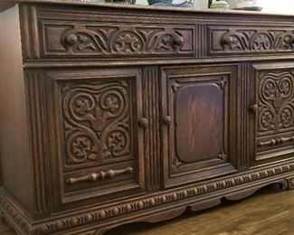 Antique sideboard/buffet.
