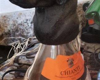 A dog head for your Chianti???