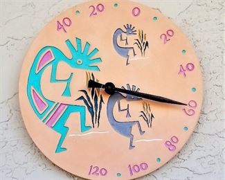 Kokopelli outdoor thermometer. 