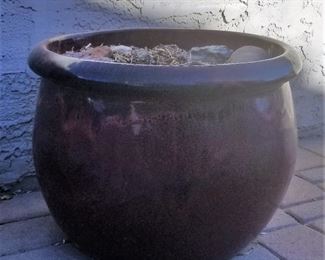 Large ceramic pot.