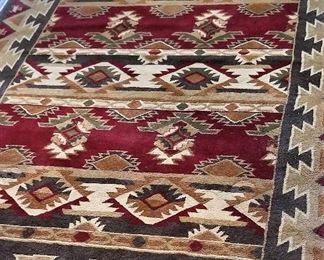 Beautiful Native American design rug.