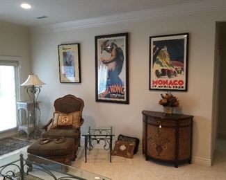 Furniture is available for purchase, but art not for sale.