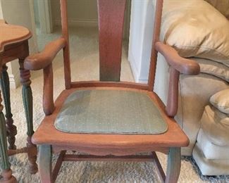 Refinished antique chairs and table