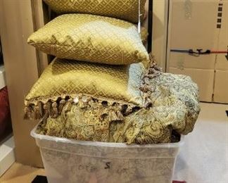 Several comforter sets