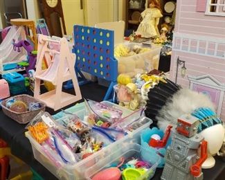 LOTS of toys and toy collections! Disney, Dora, furniture, Cabbage Patch, barbies, Strawberry Shortcake and so much more.