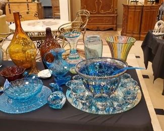 Indiana Harvest Grape Punchbowl Set.