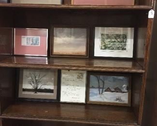 We have two art gallery areas for this sale it's everywhere!
