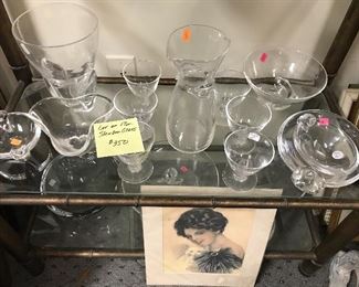 Lot of 17 pc. Steuben glass. Selling as one lot