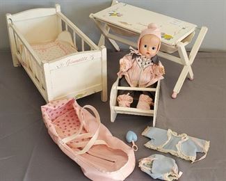 Vogue Ginnette doll and nursery furniture