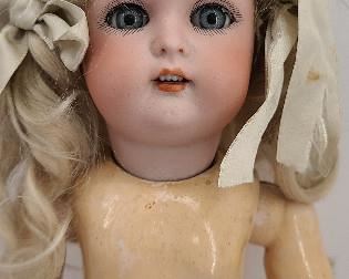 15" Antique K*R Simon Halbig #402 Cabinet Sz Doll