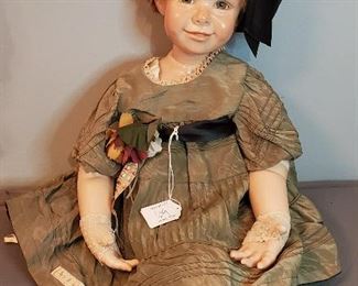 Susan Krey Artist Doll Rosemary Rosie 1994, wax over porcelain