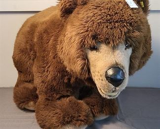 Large Steiff plush brown teddy bear