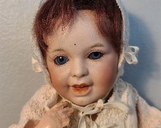 9" Antique French SFBJ #236 Bent Limb Baby Doll
