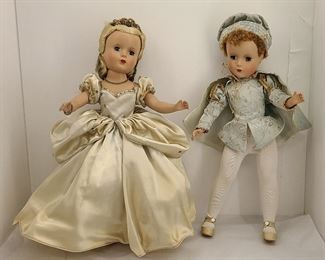 1950's Madame Alexander Cinderella & Prince Dolls