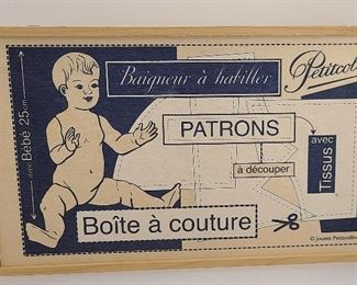 1996 Boxed French Petitcollin Doll & Sewing Kit