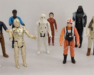 9 Vintage Star Wars Action Figures Toys 1977-1980