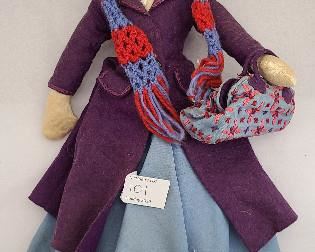 Cloth Mary Poppins felt doll