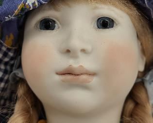 Artist Lynne Michael Roche Tansy Doll & Bench