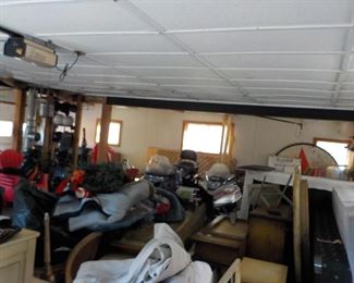 Garage full of toys