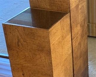 Vintage Mirrored Display Columns