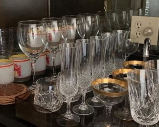 Barware including Waterford and ASU