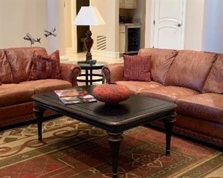 Viewpoint Leatherworks Sofa, Loveseat, Chair and Ottoman 