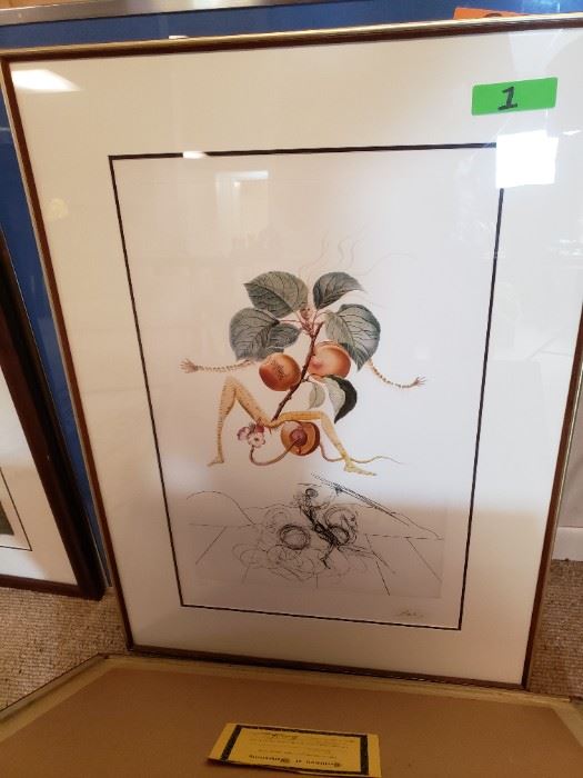Salvador Dali signed this for our client! Fabulous!